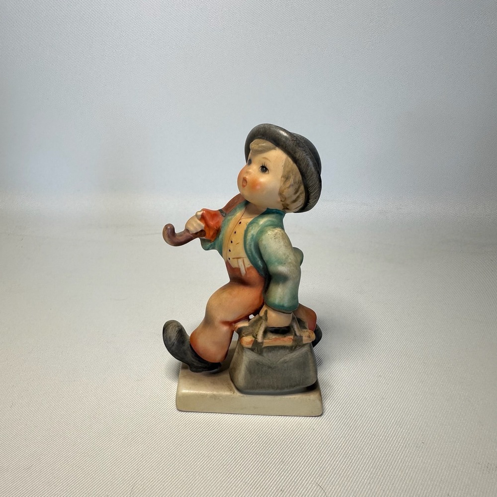 Goebel Hummel Merry Wanderer Figurine #11 Vintage German Porcelain Boy